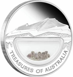 Treasures of Australia: Diamonds 1 uncja Srebra 2009 Proof
