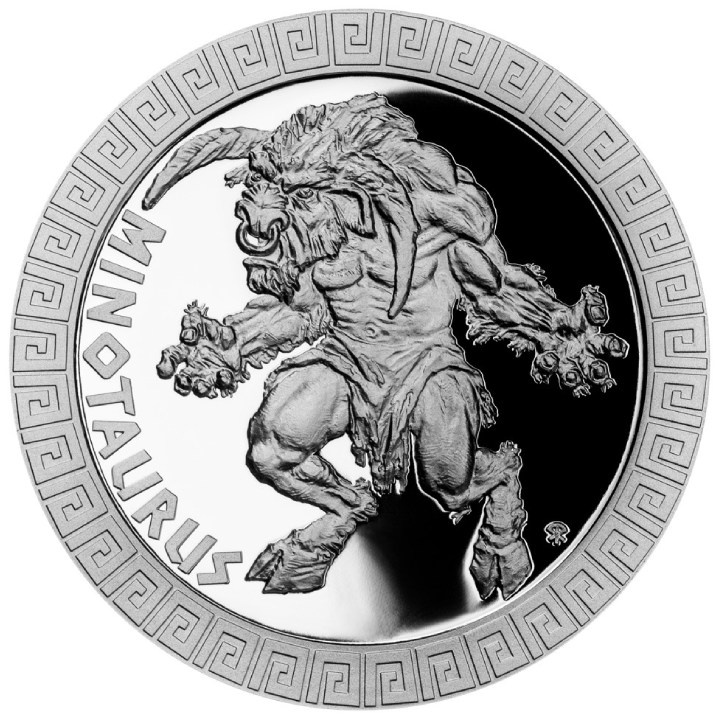 Niue : Créatures mythiques - Minotaure 2 Argent 2022 Proof