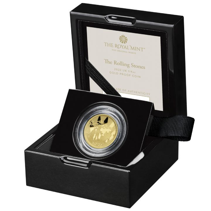 The Rolling Stones 1/4 oncia d'oro 2022 Proof
