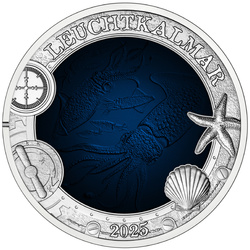 The Firefly Squid kolorowany 3 Euro Miedź 2025