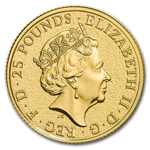 The Queen’s Beasts: The Red Dragon of Wales 1/4 oz Gold 2017