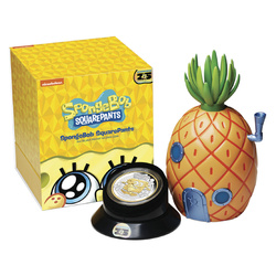 Tuvalu: SpongeBob SquarePants pozłacany 2 uncje Srebra 2024 Proof