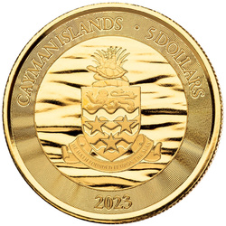 Cayman Islands: Loggerhead Turtle 1 oz Gold 2023 Prooflike