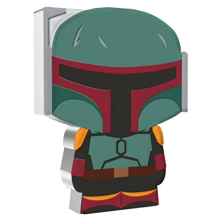 Niue: Star Wars - Boba Fett Chibi Coin a colori 1 oncia d’argento 2022 Proof