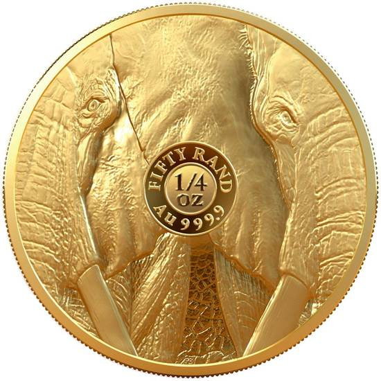 Big Five II: Slon 1/4 unce zlata 2021 Proof