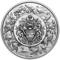Canada: Heraldic Landscape: Birds of Canada 5000 grams Silver 2024 Proof