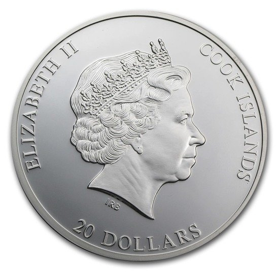 Cook Islands: Sunflowers 3 oz Silver 2010 Proof