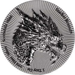 Medalla de plata Scottsdale Mint: Dragon Stacker 1 onza de plata