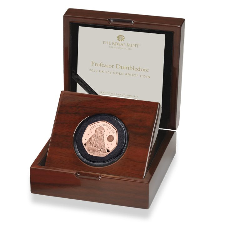 Harry Potter: Albus Dumbledore 50p Oro 2023 Proof
