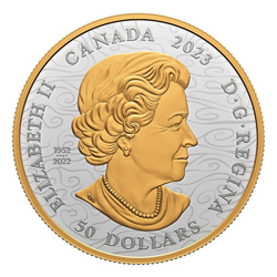 Canada: Heavenly Dragon $50 Silver 2023 Proof Gilded Coin 