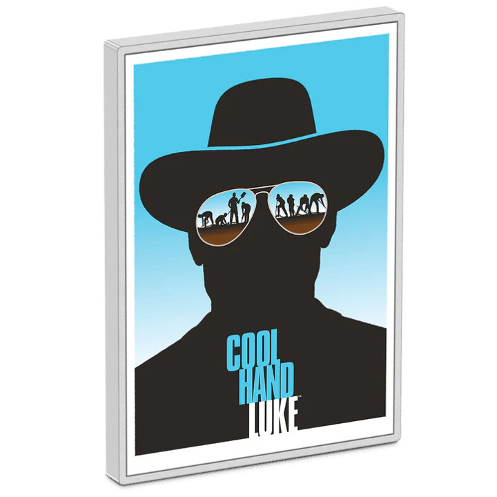 Niue : WB100 Art of the 100th – Cool Hand Luke colorée 5 onces d'argent 2023 Proof