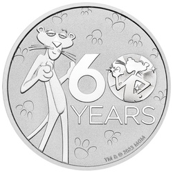 Tuvalu: Pink Panther 60th Anniversary 1 oz Silver 2024 Coin
