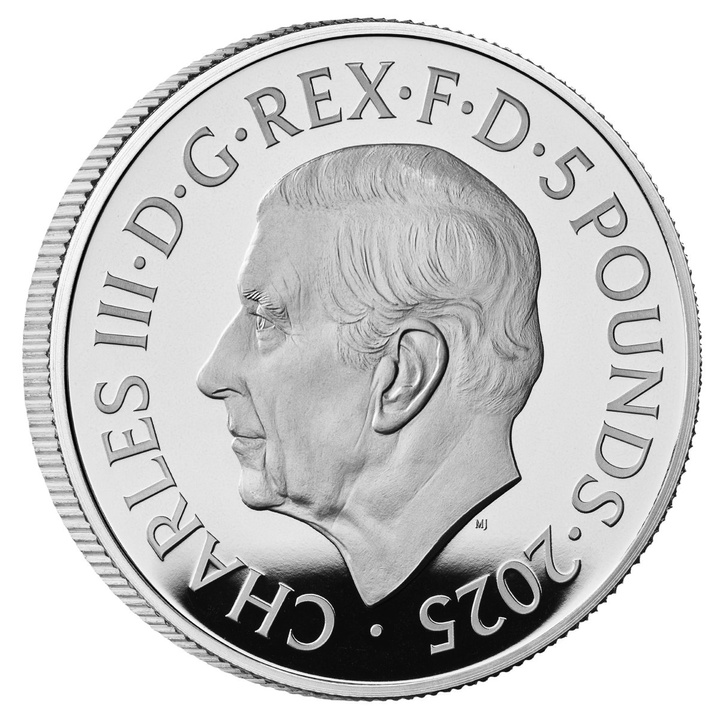 The 75th Birthday of HRH The Princess Royal £5 Silver 2025 Proof