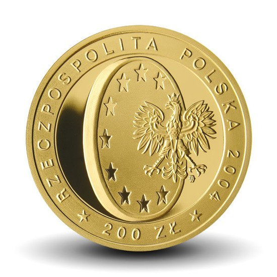Poland's Accession to the European Union 200 PLN 2004 Proof