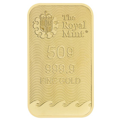 The Royal Mint - Zlatá slitina Britannia 50 gramů