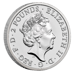 Busto di Britannia in scatola 1 oncia d'argento 2021