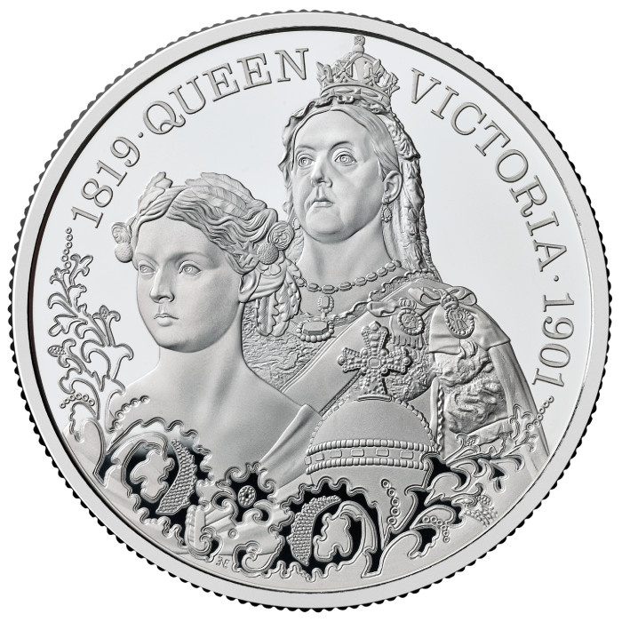 La vie de la reine Victoria – 5 £ en argent 2026, Belle Épreuve Piedfort.