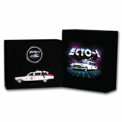 Niue: Ghostbusters - Ecto-1 kolorowany 2 uncje Srebra 2024 + Die Cast Car