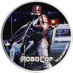 Fiji: Robocop coloured 1 oz Silber 2024 Coin