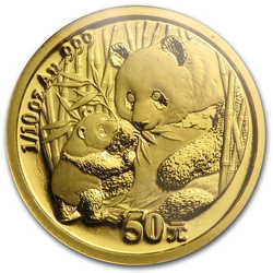 Chińska Panda 1/10 uncji Złota 2005