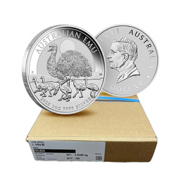 Australijski Emu 1 uncja Srebra 2025