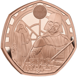 Star Wars: Darth Vader & Emperor Palpatine 50p Złoto 2023 Proof 