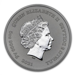 Tuvalu: Bandera Negra - La Flota Bandera Roja 5 oz Plata 2021