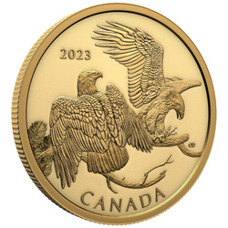 Canada: The Striking Bald Eagle $200 Gold 2023 Proof