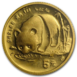 China Panda 1/20 oz Oro 1987-S