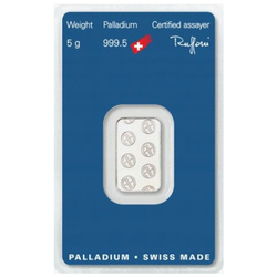 Argor-Heraeus 5 Gramm Palladiumbarren