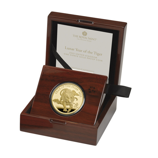 Lunar: Rok Tygrysa 1 uncja Złota 2022 Proof