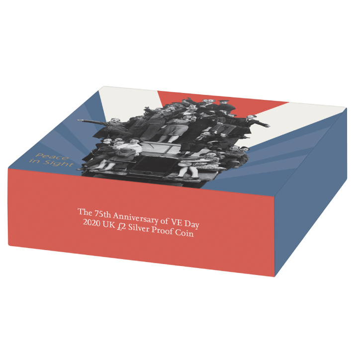 The 80th Anniversary of VE Day 50p Srebro 2025 Proof