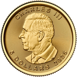 Foglia d'acero canadese 1/10 oncia d'oro 2025