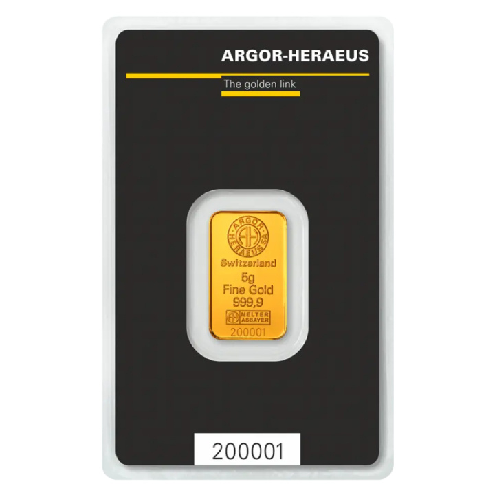 Argor Heraeus 5 Gram Gold Bar