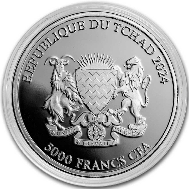 Csád: Vörös panda 1 uncia ezüst 2024