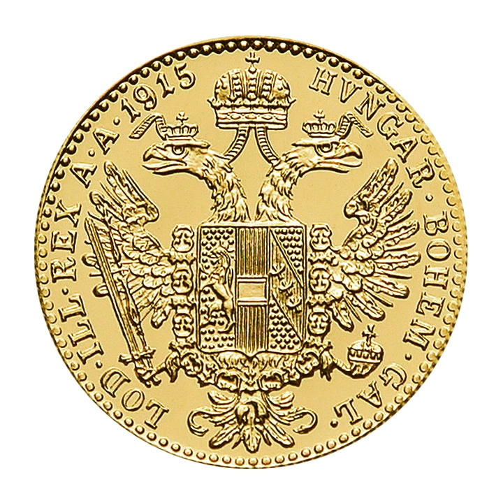Podzimní akce - Rakouský zlatý dukát 1915 novoražba