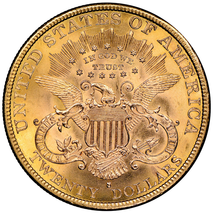 Liberty Head $20 Gold 1892