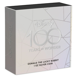 Niue: Disney 100 Years of Wonder – Oswald the Lucky Rabbit coloured 1 oz Silber 2023 Proof