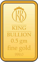 0.5 gram Goldbarren Unsortierbar