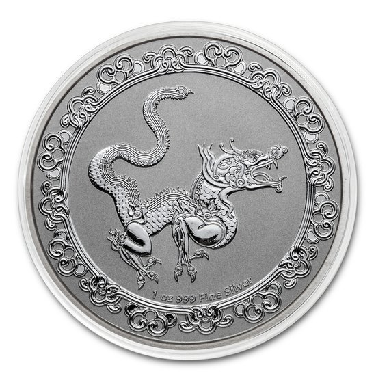 Niue: Celestial Animals - Die Gelbe Schlange 1 oz Silber 2020