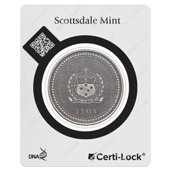 Samoa: Year of the Dragon 1 oz Silber 2024 Antiqued Coin (coin in the card)