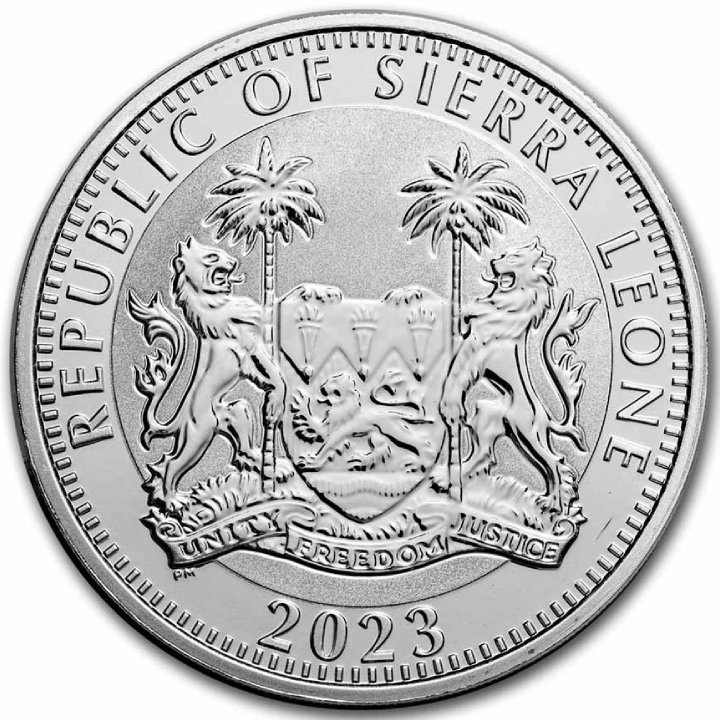 Sierra Leona: Dioses egipcios - Isis 1 oz Plata 2023