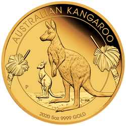 Kangourou australien 5 onces d'or 2020 Proof