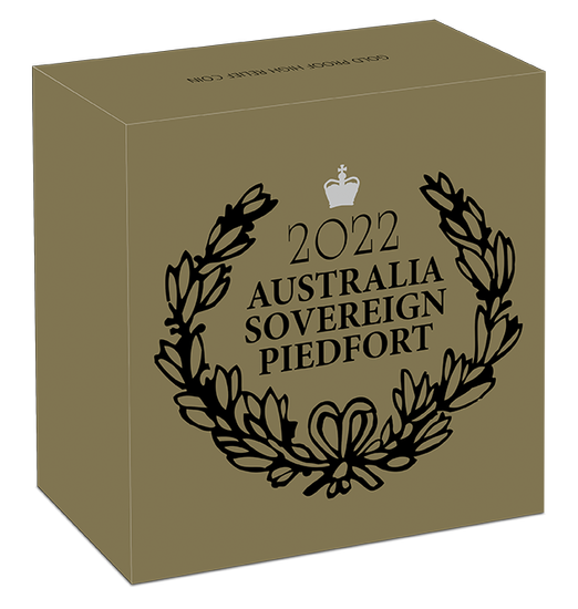 Australijski Suweren Gold 2022 Proof High Relief Piedfort Coin
