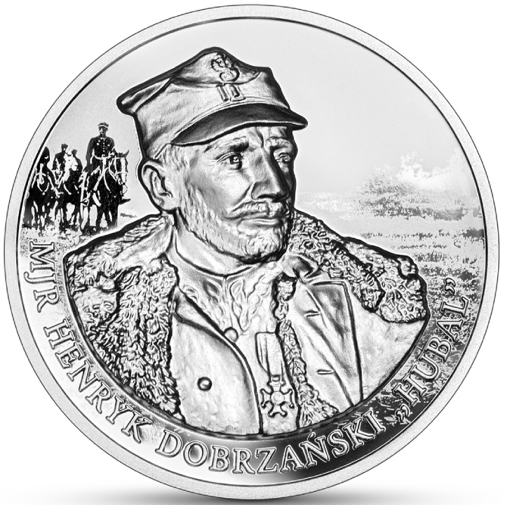 Mjr Henryk Dobrzański „Hubal” 10 zł Srebro 2024 Proof High Relief