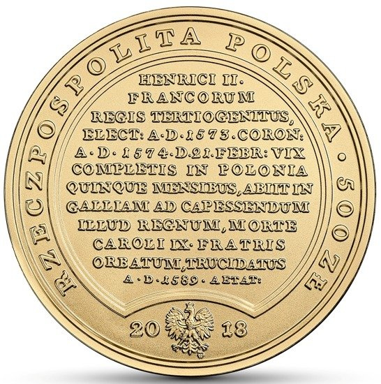 Trésors de Stanislas Auguste – 500 ZŁ Henri de Valois