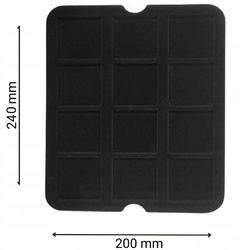 Leuchtturm - Mazzola tray for 12 Quadrum Coin capsules (black)