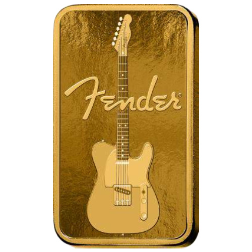 Pamp Gold Bar: Fender 80th Anniversary 1 gram Gold 2026