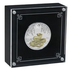 Perth Mint: Lunar III - Year of the Snake 1 oz Silver 2025 Gilded (in presentation case)