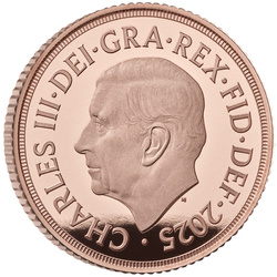 Wielka Brytania: Suweren Zestaw 5 złotych monet 2025 Proof